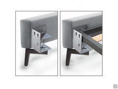 Corner support set available for models without storage box (with York bed frame)