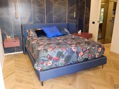 Bed Grevy with wide headboard in the version with metal feet - customer photo