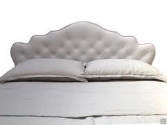 Upholstered bed Belle with buttoned capitonné headboard