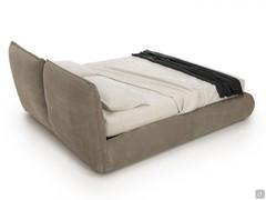 Back view of Astoria storage bed with head cushions