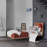 Thin space-saving minimal single bed by Bonaldo