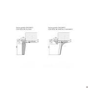 Diagram of the legs with the wooden bed frame (dimensions expressed in millimetres)