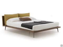 Ghibli double bed here shown with thin metal feet