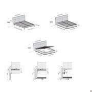 Diagram of the Tennessee bed with metal base and legs