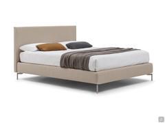 Upholstered double bed Sirio with bed frame h.20