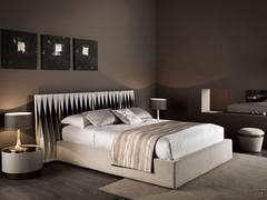 Luxury leather bed Twist by Cantori