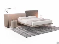 Cooper double headboard with big asymmetric headboards, it can be placed in the middle of the room