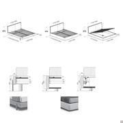 Houston bed - models and measurements 