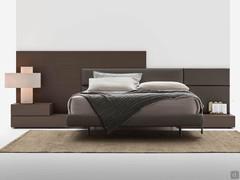 Freeport double bed with bespoke headboard, equipped with wall panelling