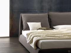 Reclining headboard with soft cushions