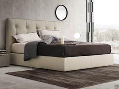 Storage bed with quilted headboard Ramir 