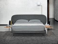 Caleb double bed upholstered in fabric