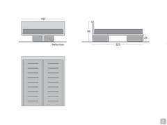 Flight double bed - Model and Measurements