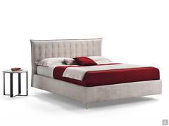 Felipe fabric bed with a bed frame that is 25 cm high, with the possibility of adding a storage container for maximum functionality