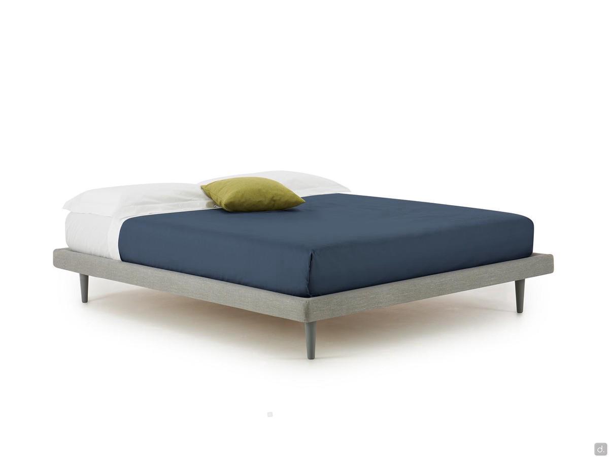 Cinnamon slim bed-frame without headboard