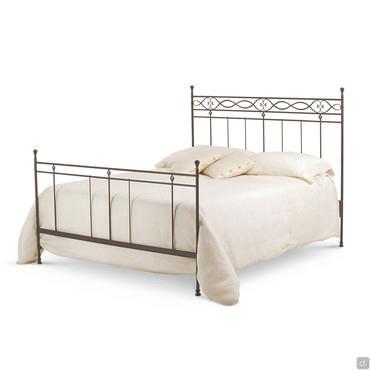 Sirolo double country chic iron bed by Cantori