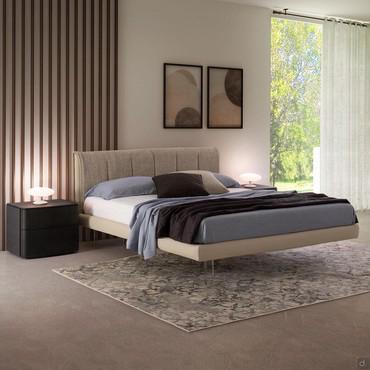 Kilian space-saving upholstered bed