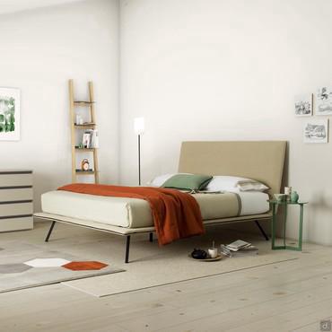 Letto imbottito minimal Twist