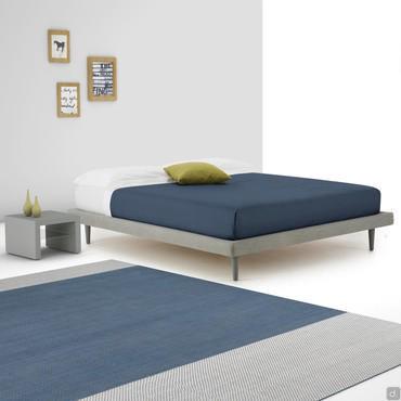 Cinnamon slim bed-frame without headboard