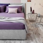 Basket upholstered bed by Bonaldo with container - detail of the bed-ring