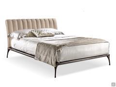 Iseo bed with vertical quilted headboard by Cantori