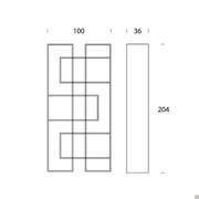 Abaco modular bookcase - measurements