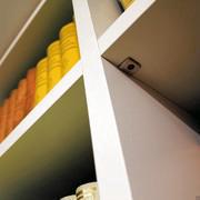 Almond d.45,6 double-sided modular bookcase - shelf support detail