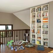 Almond d.32,8 lacquered modular bookcase - h.259,6 in standard laminate finish