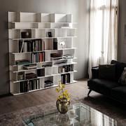 Wally modern asymmetrical bookcase by Cattelan