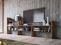 Myoko bespoke walnut shelving system