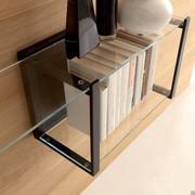 This original and unique bookcase is perfect for those who are looking for glass shelves customisable in width to order them apt to they needs