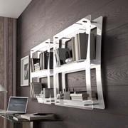 Eris plexiglass wall bookcase