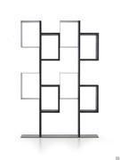 Briony bookcase in 126 cm width with 8 compartments