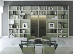 Aliant 05 modular bookcase with doors, ideal in modern living rooms to cover large walls