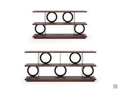 Ramsey low bookcase in the two widths; 154 and 200 cm. Also ideal as a TV stand or console table. 