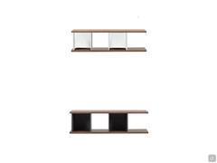 Kaspar single-shelf dividing bookcase