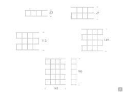 Layout and Measurements of Kaspar bookcase