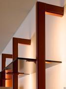 Byron bookcase wall uprights, one of three alternatives available for mounting your own bookcase in addition to ceiling and sloping ceiling uprights