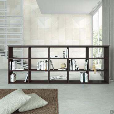 Almond d.32,8 lacquered double-sided bookcase