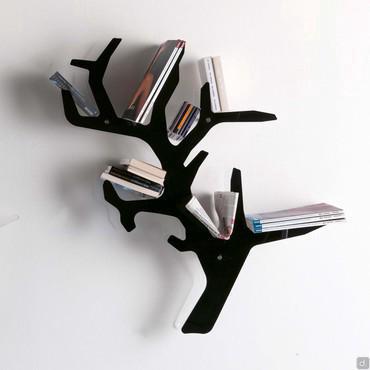 Hill tree shaped wall bookcase