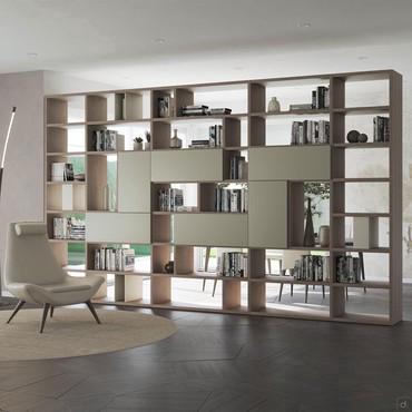 Double-sided partition book shelving Aliant 08