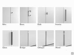 External handle openings available on Lounge Corner modules, both with hinged and folding doors