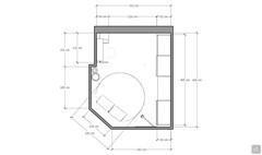 Plan of a bedroom