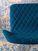 Detail of the seat with elegant diamond quilting