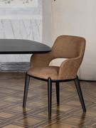 Turner upholstered chair with wooden legs with a fabric cover, with a structure in Fashion Wood brushed oak 027 Fossil