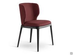 Armless chair Joy by Bonaldo, upholstered in fabric, leatherette or leather