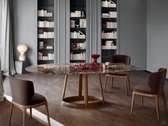 Armless chair Joy by Bonaldo, offered here in combination with the Greeny table