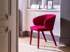 Modern and elegant Matilda chair in fuchsia color