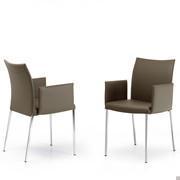 Anna chair with curved backrest by Cattelan - medium model with armrests