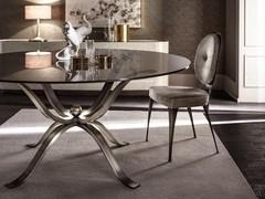 Upholstered chair Miss matching the Atlante table by Cantori